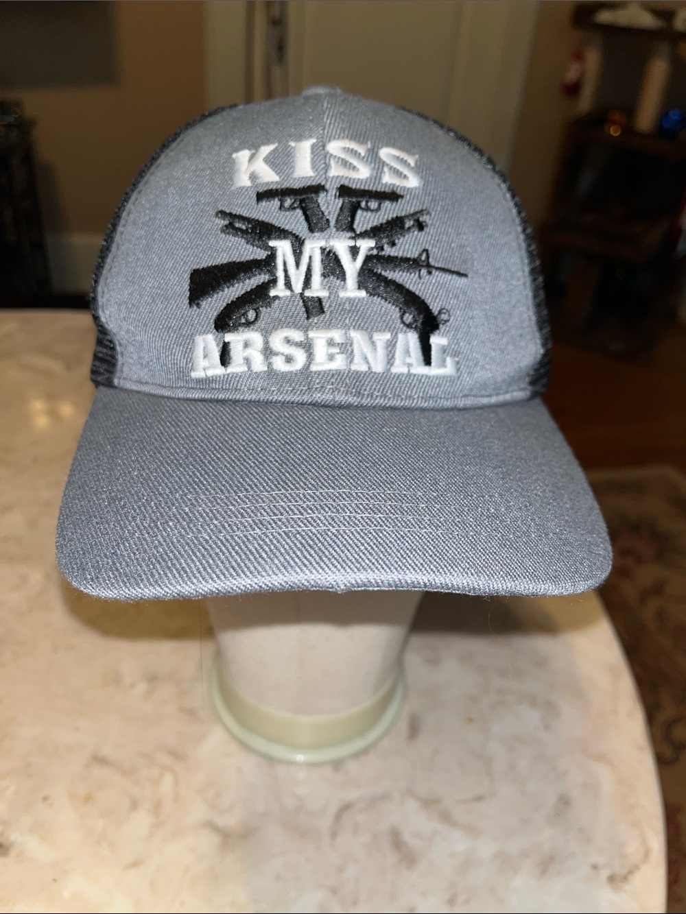 KISS MY ARSENAL Embroidered Trucker Hat